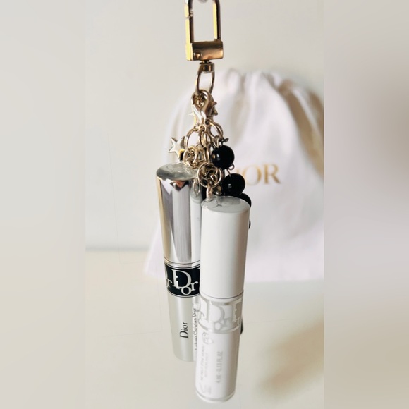 Dior Set of 2 Mini Mascara Keyfob Bag Charm Diorshow + Iconic Overcurl - Picture 7 of 15